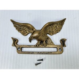 Vintage Eagle Guard Mounting Frame Stamped 716 E Name Plate Apartment Number